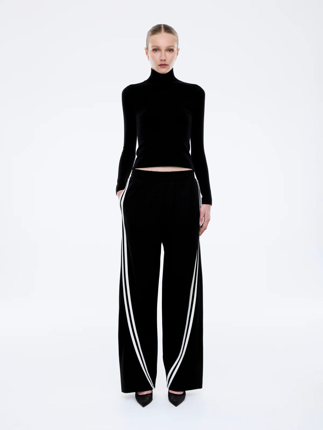 Ena Pelly Valentina Stripe Pant - Black