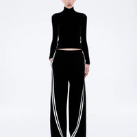 Ena Pelly Valentina Stripe Pant - Black