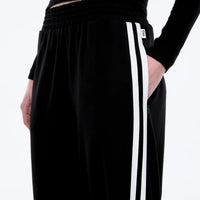 Ena Pelly Valentina Stripe Pant - Black
