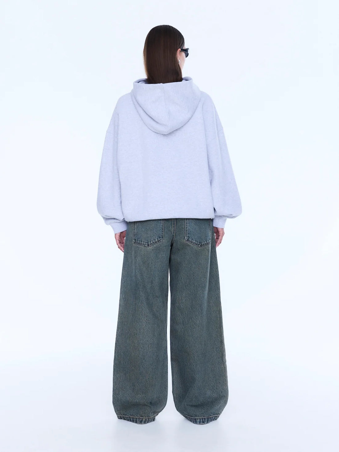 Ena Pelly Cassie Oversized Hoodie - Grey Marle