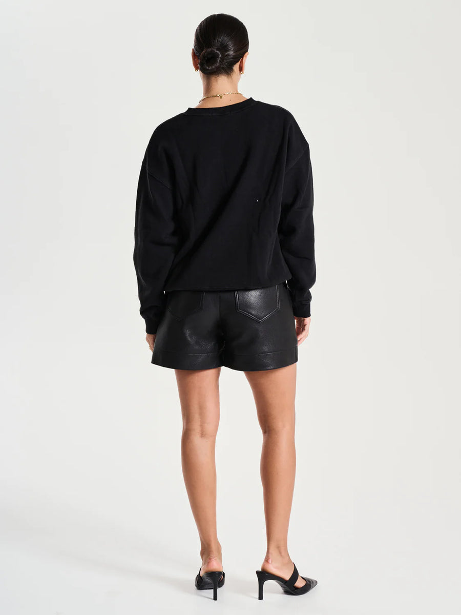 Ena Pelly Tigers Eye Sweatshirt - Washed Black