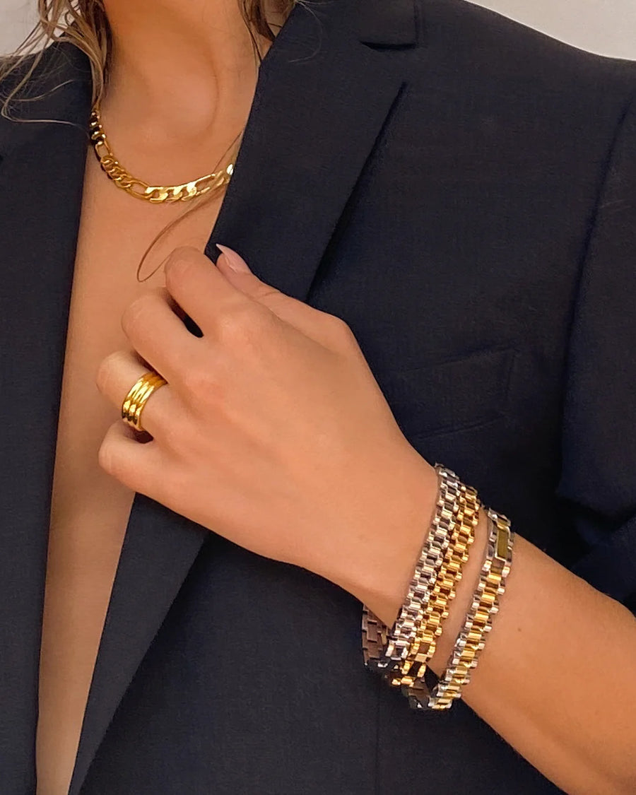 Luv AJ Timepiece Bracelet - Gold