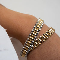 Luv AJ Timepiece Bracelet - Two Toned