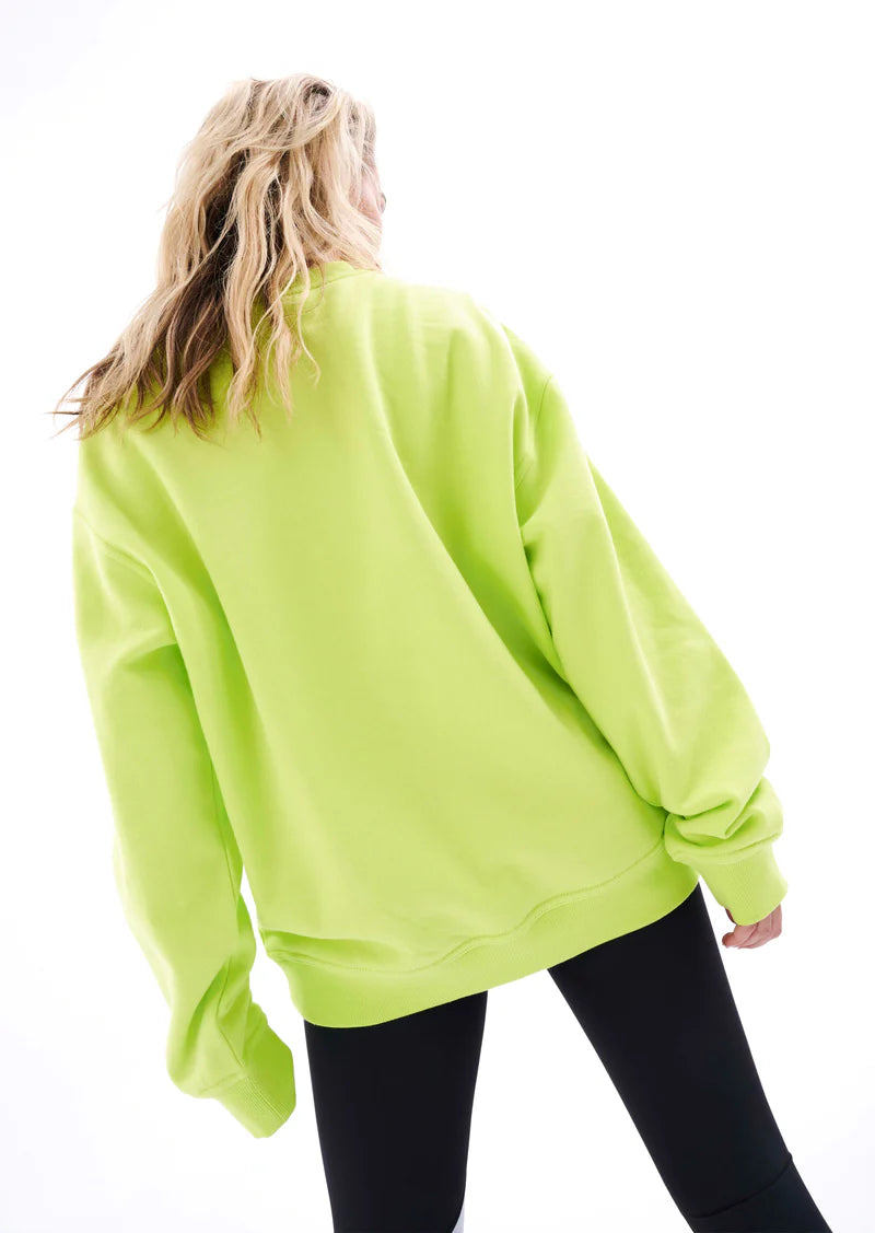 P.E Nation Cut Shot Sweatshirt - Safety Yellow