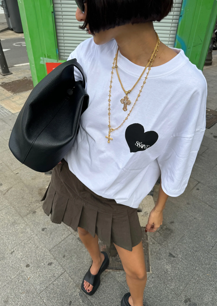 SŚAINT Heart Tee - Black Heart