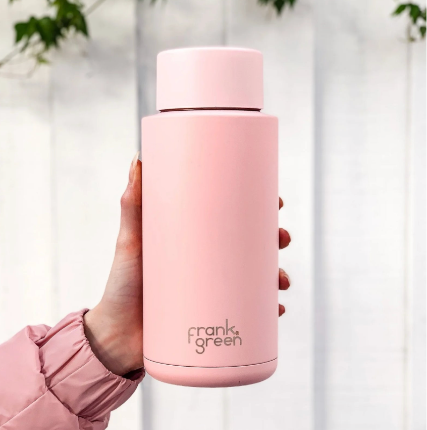 Frank Green Ceramic Reusable Bottle 34oz/1000ml - Blushed