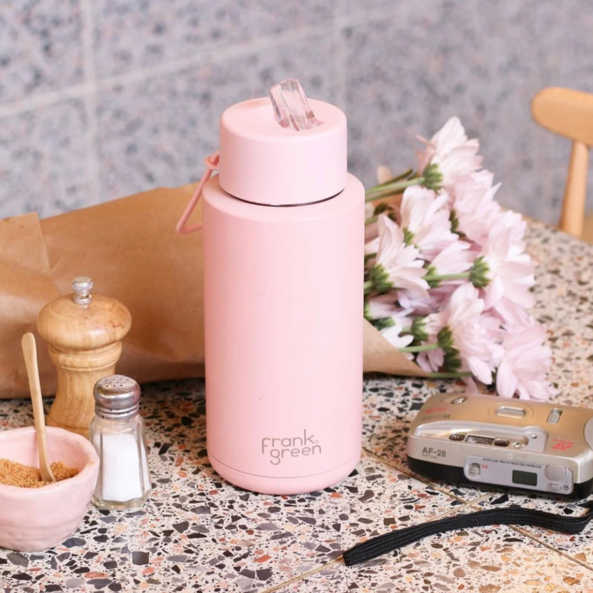 Frank Green Ceramic Reusable Bottle 34oz/1000ml - Blushed