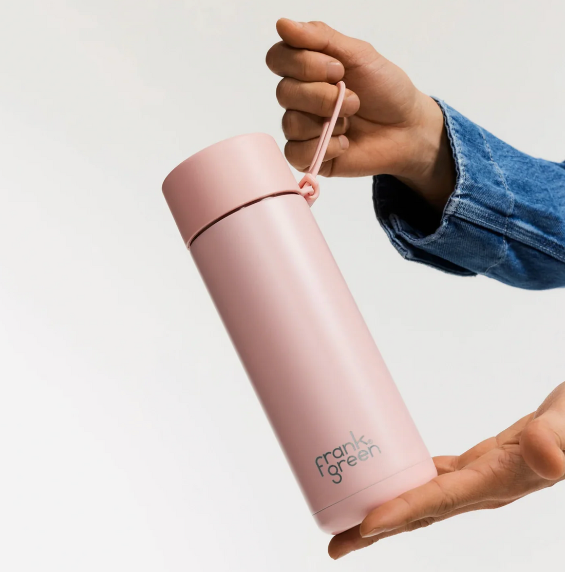 Frank Green Ceramic Reusable Bottle 20oz/595ml - Blushed