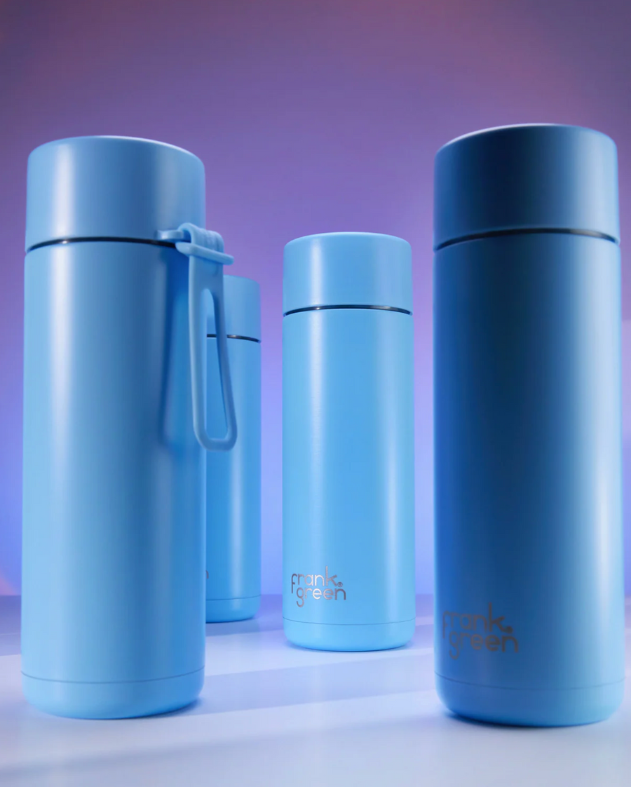 Frank Green Ceramic Reusable Bottle 20oz/595ml - Sky Blue
