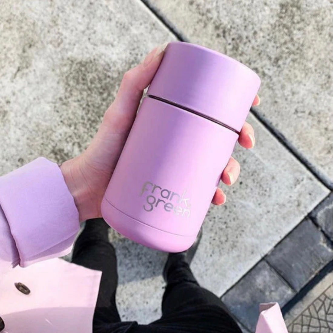 Frank Green Ceramic Reusable Cup 12oz/355ml - Lilac Haze
