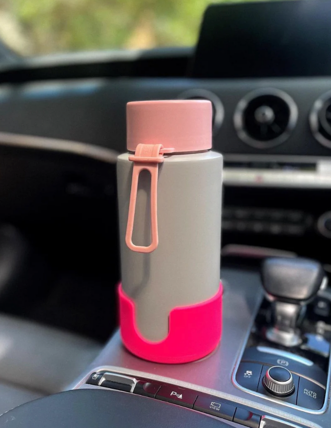 Frank Green Car Cup Holder Expander - Neon Pink