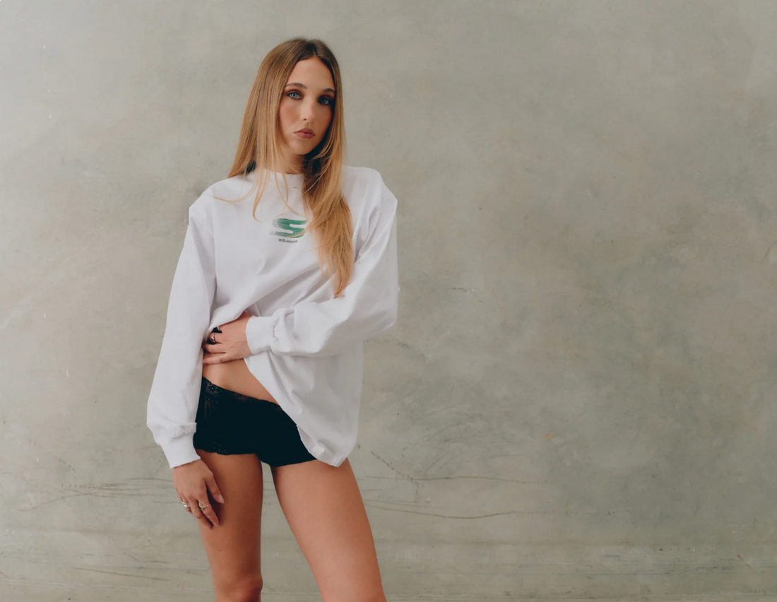 SŚAINT Rebel Long Sleeve - White/Green