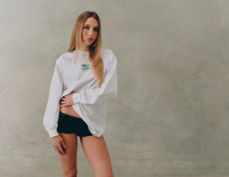 SŚAINT Rebel Long Sleeve - White/Green
