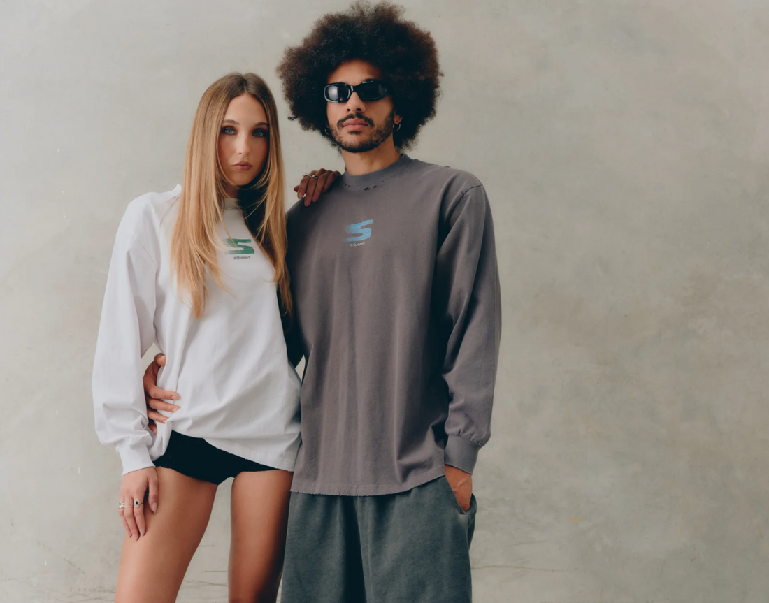 SŚAINT Rebel Long Sleeve - White/Green