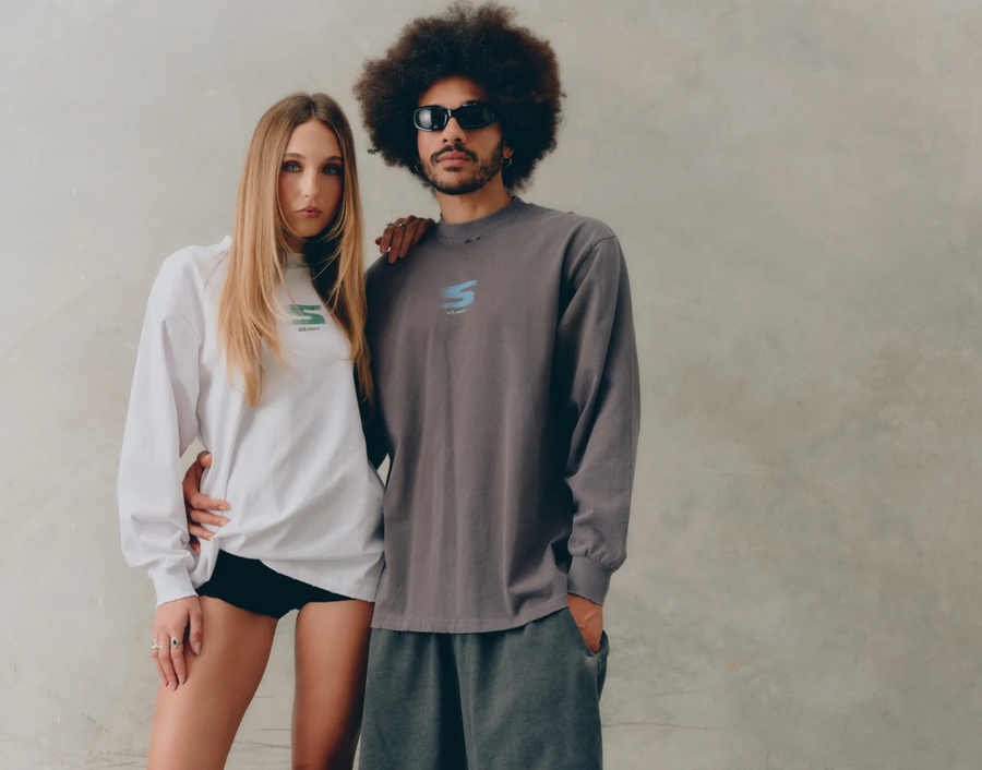 SŚAINT Rebel Long Sleeve - White/Green