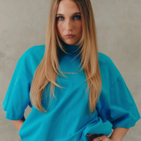 SŚAINT Reflective Logo Tee - Blue