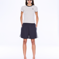 Ena Pelly Valentina Stripe Short - Charcoal