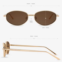 Status Anxiety Enigma Sunglasses - Gold