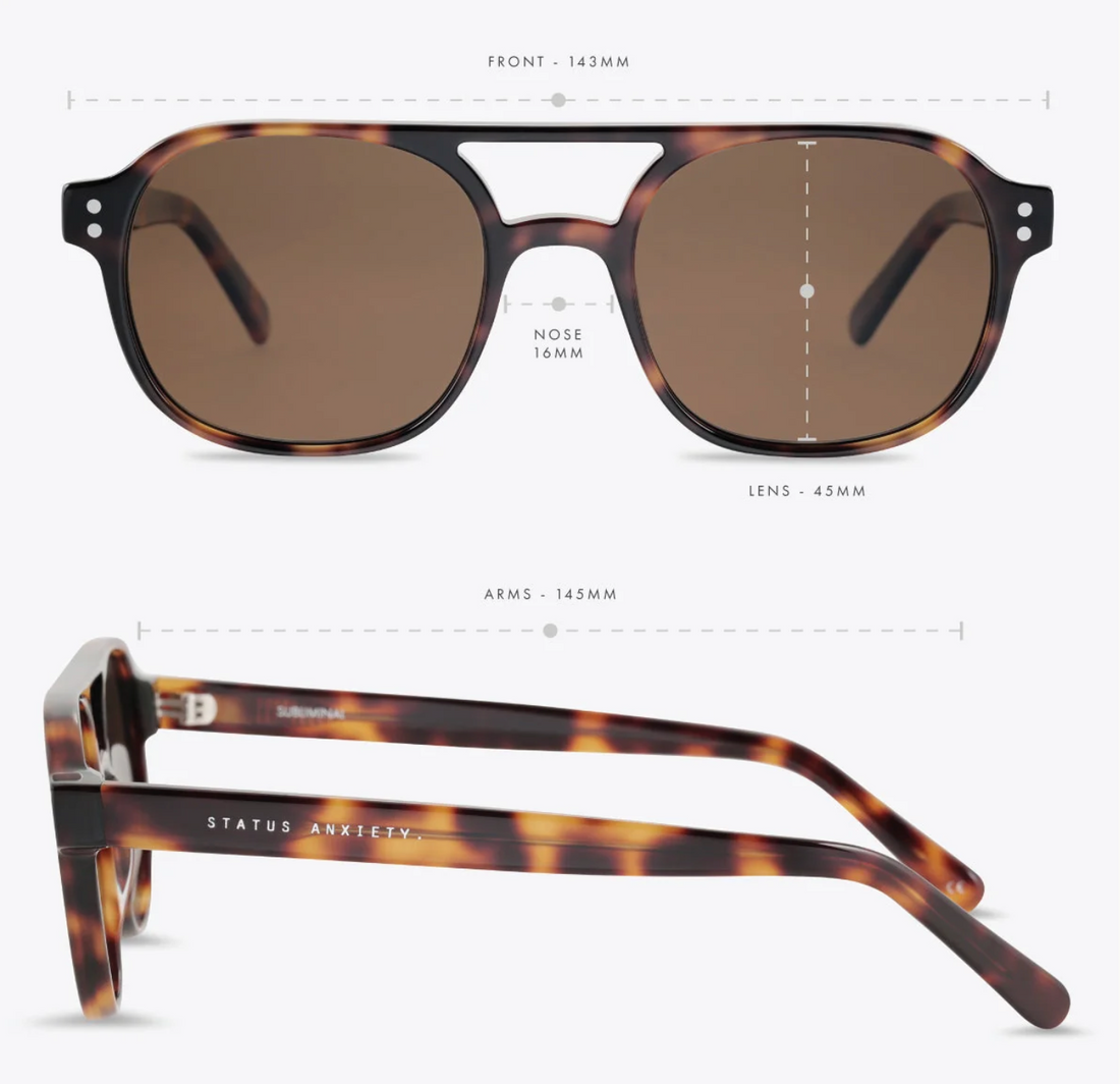 Status Anxiety Subliminal Sunglasses - Brown Tort