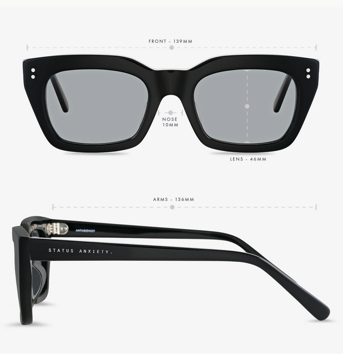 Status Anxiety Antagonist Sunglasses - Black