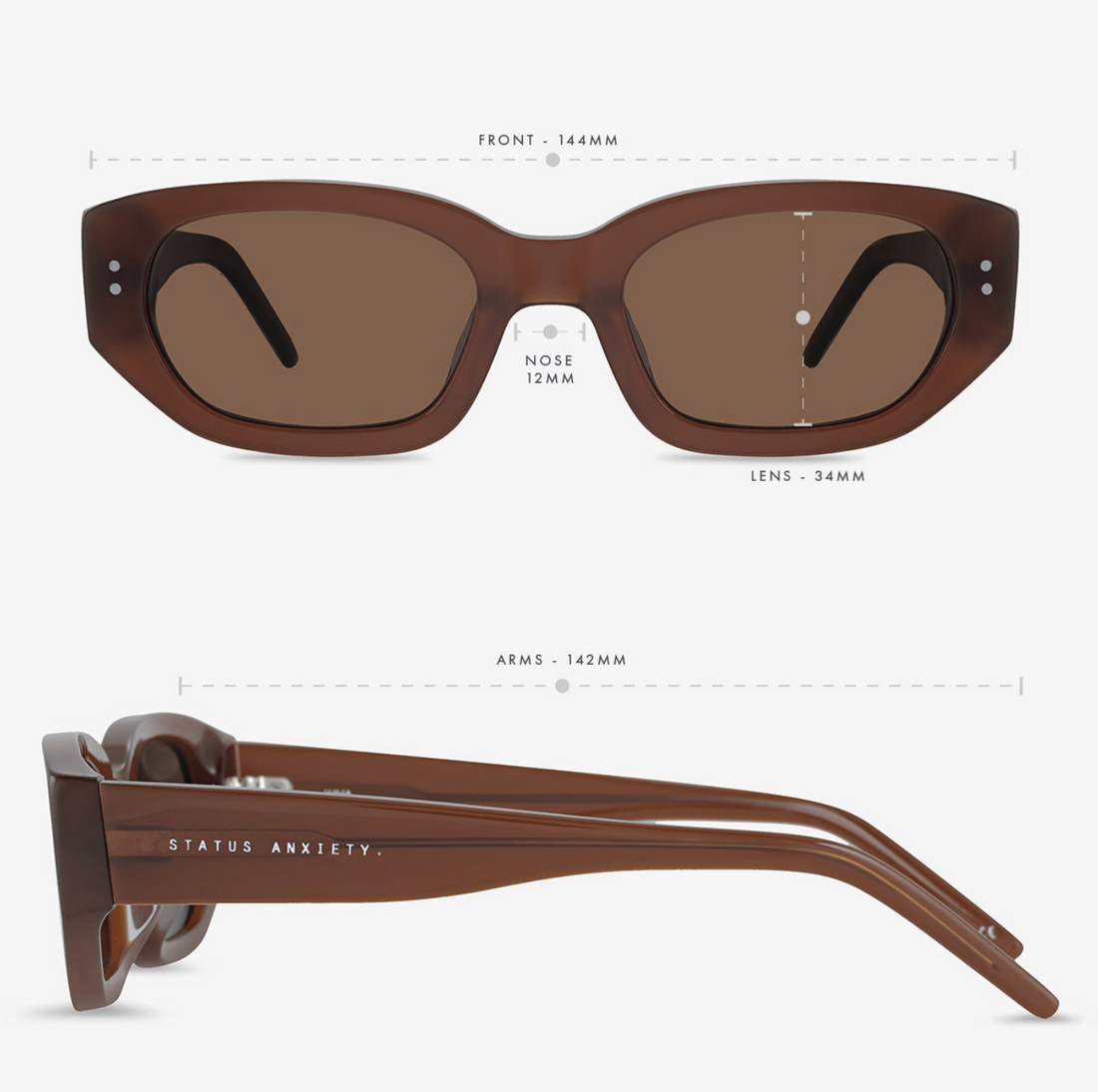 Status Anxiety Luna Sunglasses - Brown