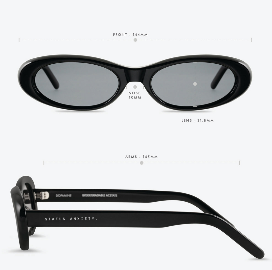 Status Anxiety Dopamine Sunglasses - Black