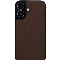 Status Anxiety Who's Who Leather Phone Case (iPhone) - Cocoa