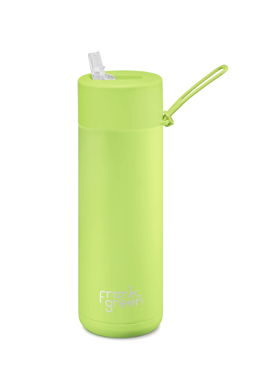 Frank Green Ceramic Reusable Bottle 20oz/595ml - Pistachio Green