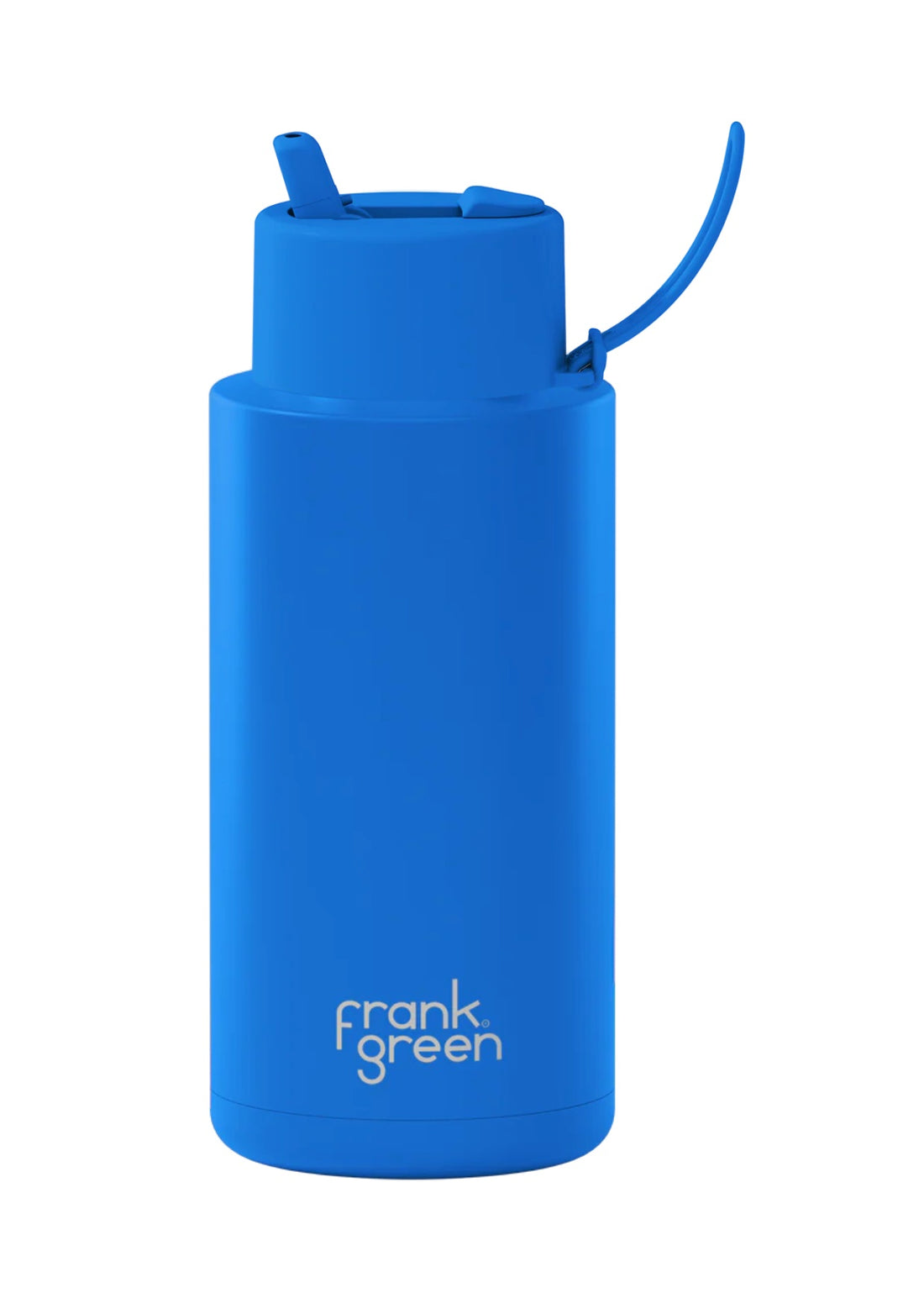 Frank Green Ceramic Reusable Bottle 34oz/1000ml - Blue Lagoon