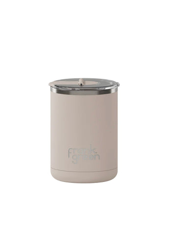 Frank Green Ceramic Coffee Cup with Hinged Lid 355ml - Moon Dust