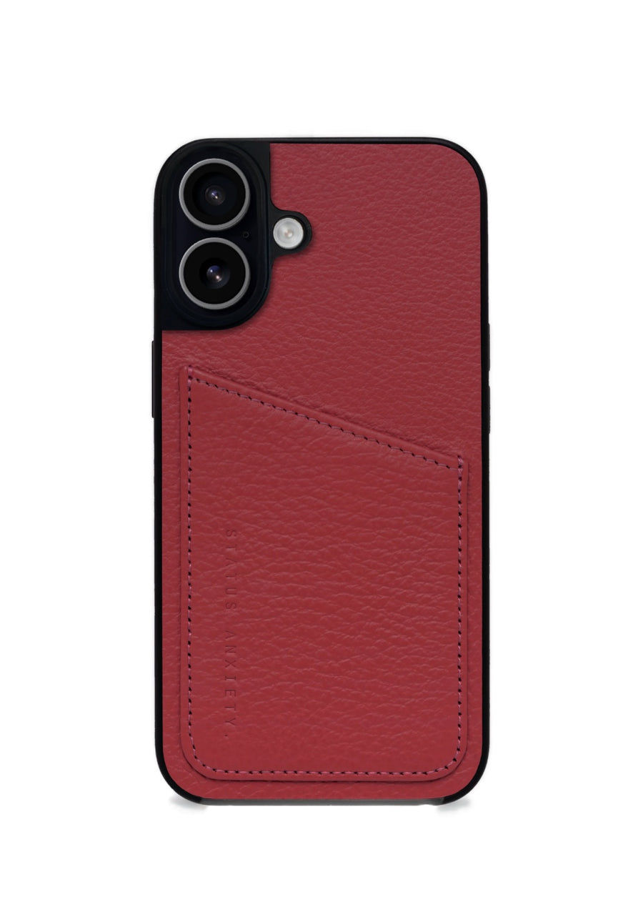 Status Anxiety Who's Who Leather Phone Case (iPhone) - Rogue