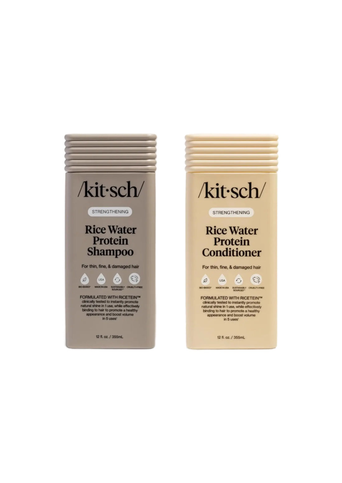 Kitsch Strengthening Rice Water Shampoo & Conditioner Combo