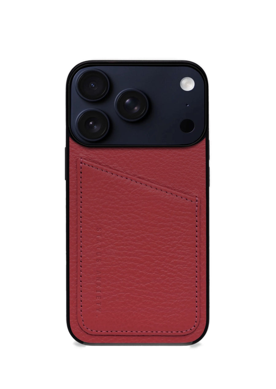 Status Anxiety Who's Who Leather Phone Case (iPhone) - Rogue