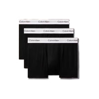 Calvin Klein Icon Cotton Stretch 3 Pack Relaxed Trunks - Black