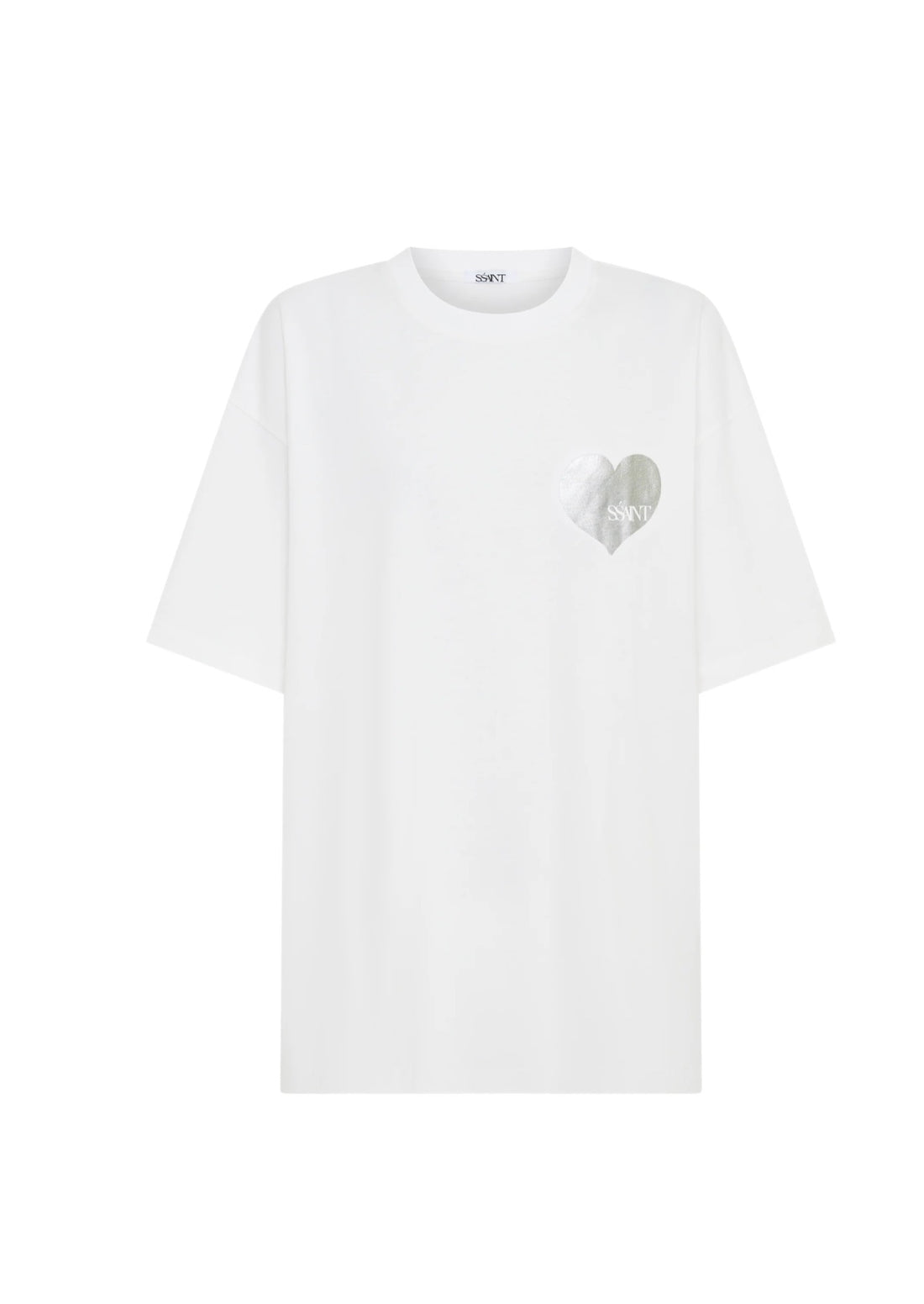 SŚAINT Heart Tee - Silver Heart