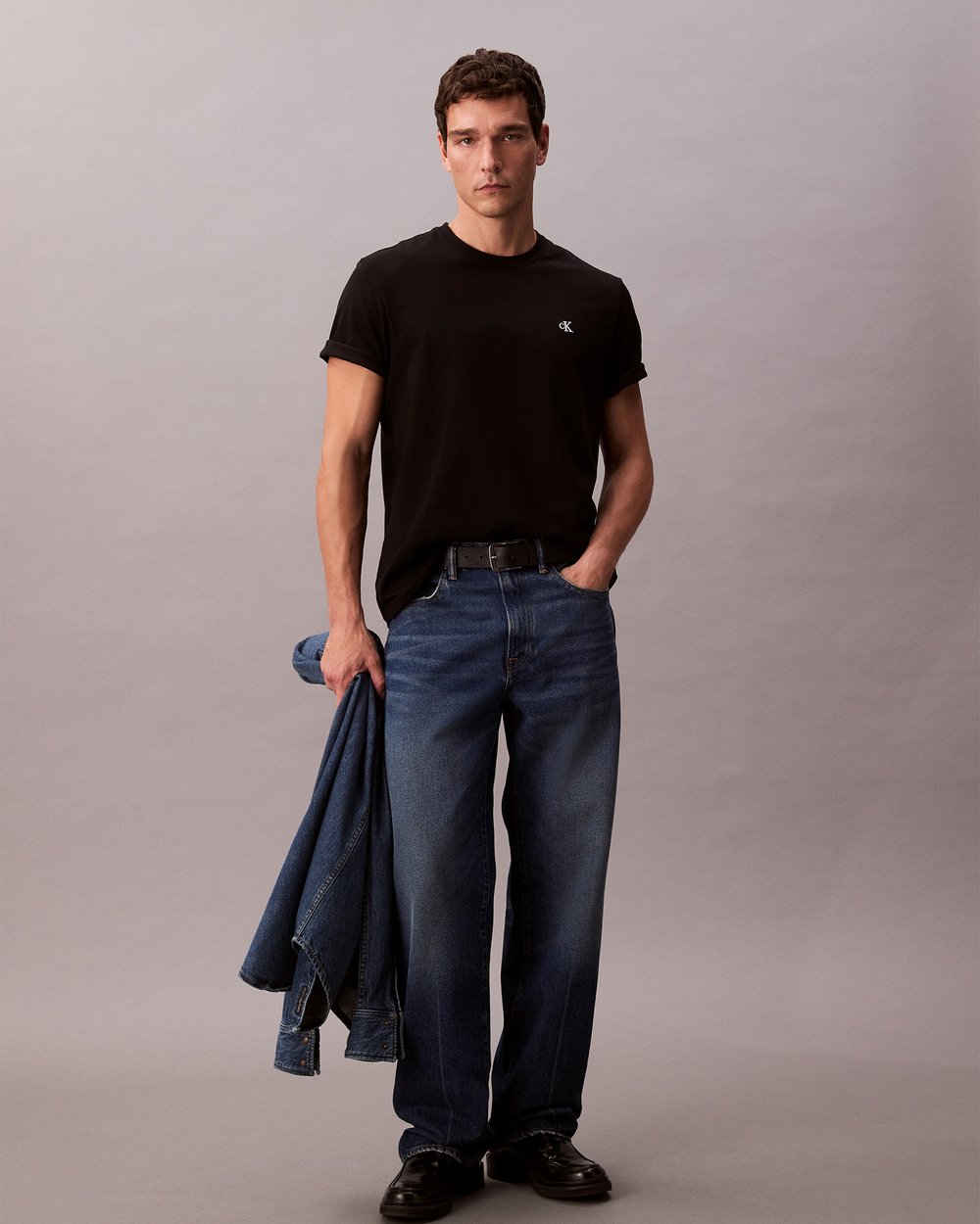 Calvin Klein SS Easy Monogram - Black