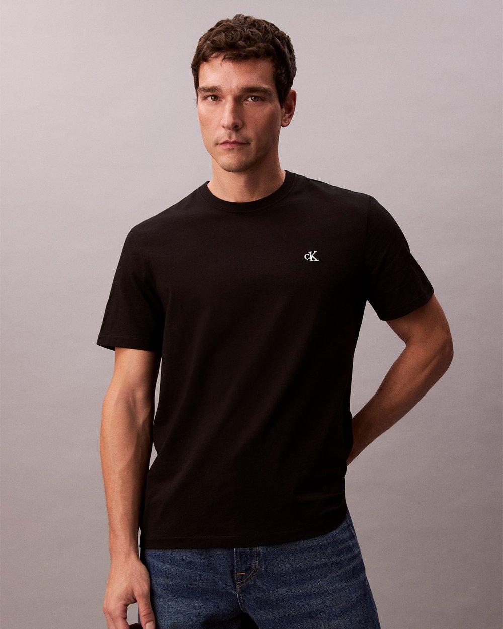 Calvin Klein SS Easy Monogram - Black