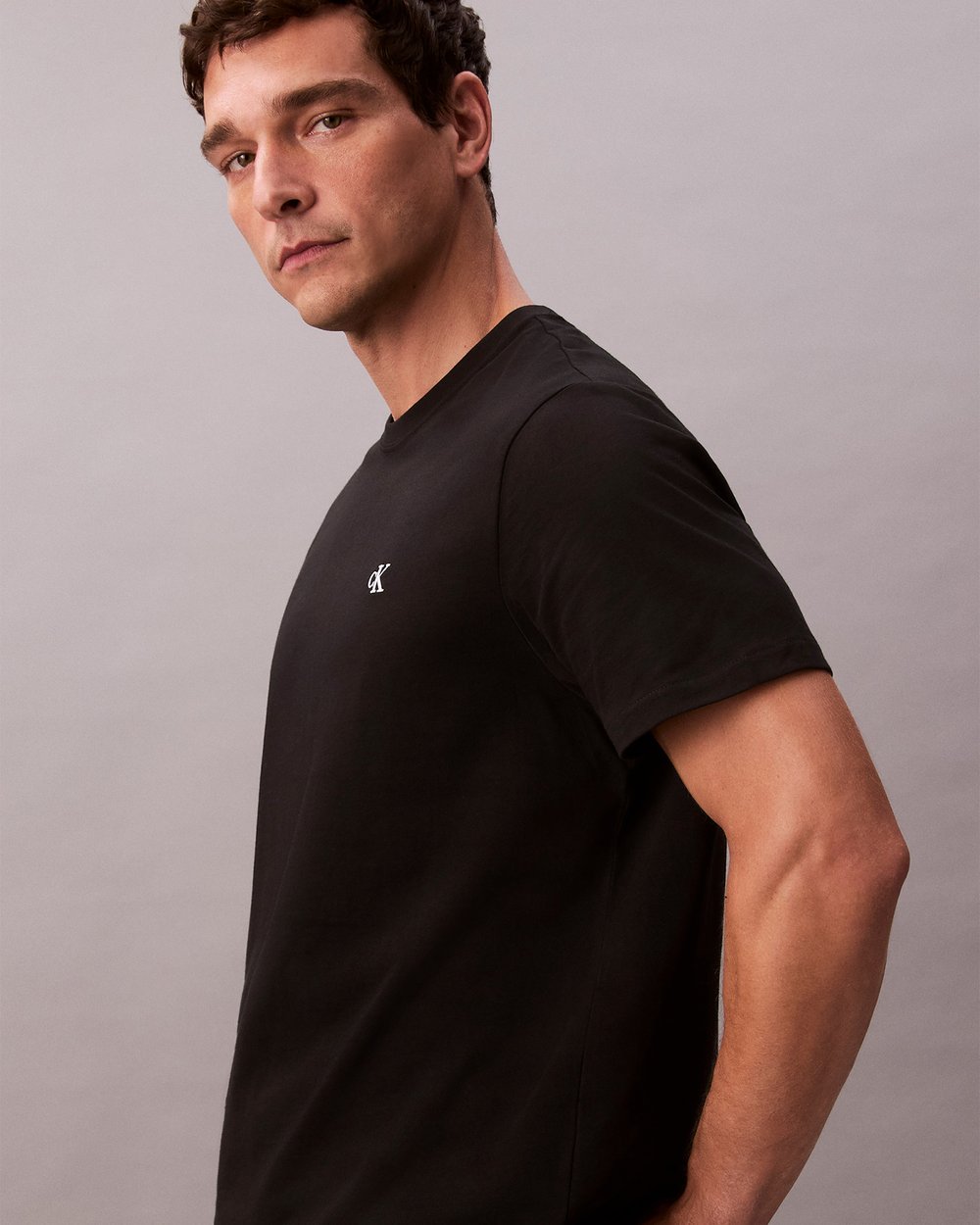 Calvin Klein SS Easy Monogram - Black