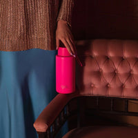 Frank Green Ceramic Reusable Bottle 34oz/1000ml - Neon Pink