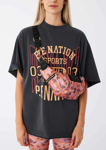 P.E Nation Mini Fastest Lap Crossbody Bag - Snake Camo Print