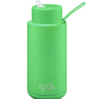 Frank Green Ceramic Reusable Bottle 34oz/1000ml - Neon Green