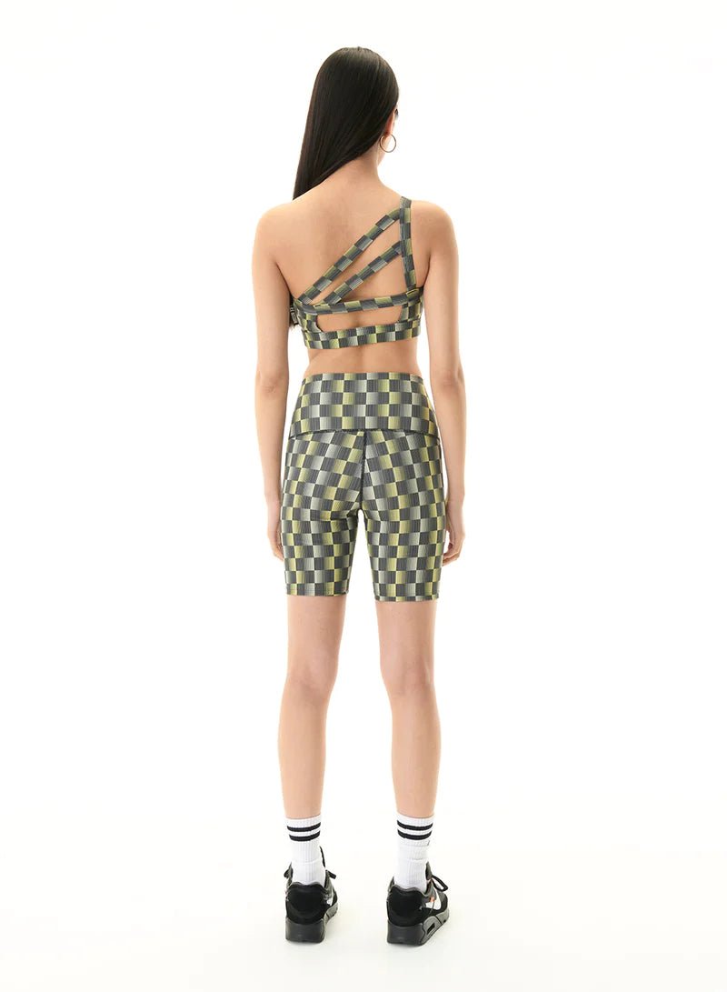 P.E Nation Mark One Pilates Sports Bra - Check Print