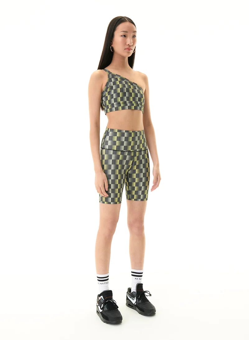 P.E Nation Mark One Pilates Sports Bra - Check Print