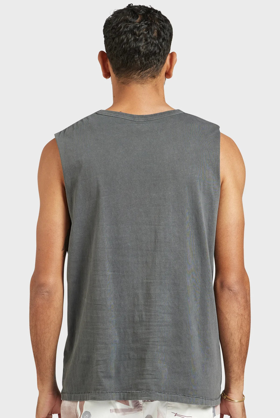 The Academy Brand Jimmy Muscle Tee - Magnet Grey