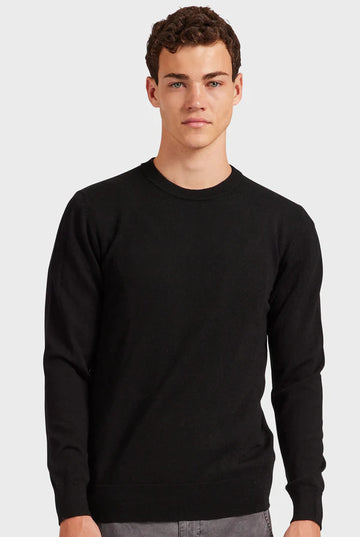 The Academy Brand Merino Crew - Black