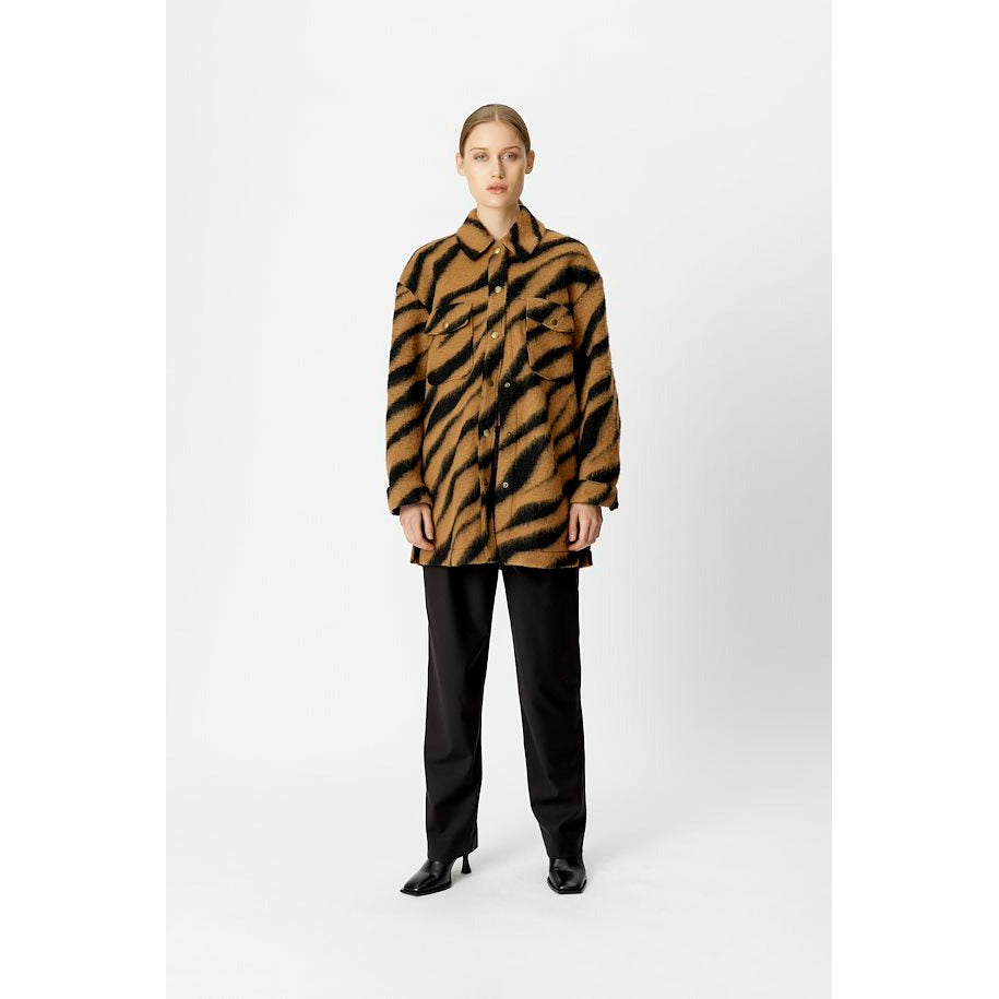 Gestuz OlenaGZ Shirt - Zebra Camel/Black