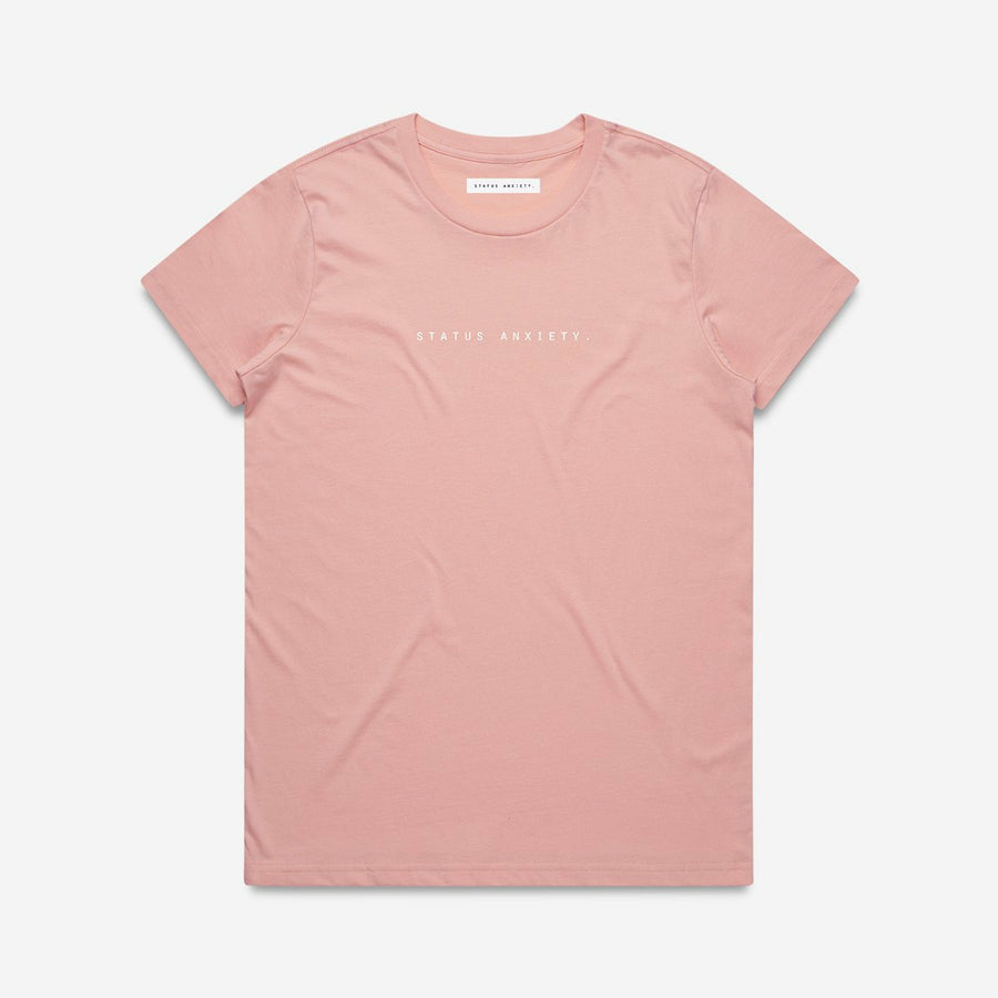 Status Anxiety Think It Over Women's Tee - Pale Pink