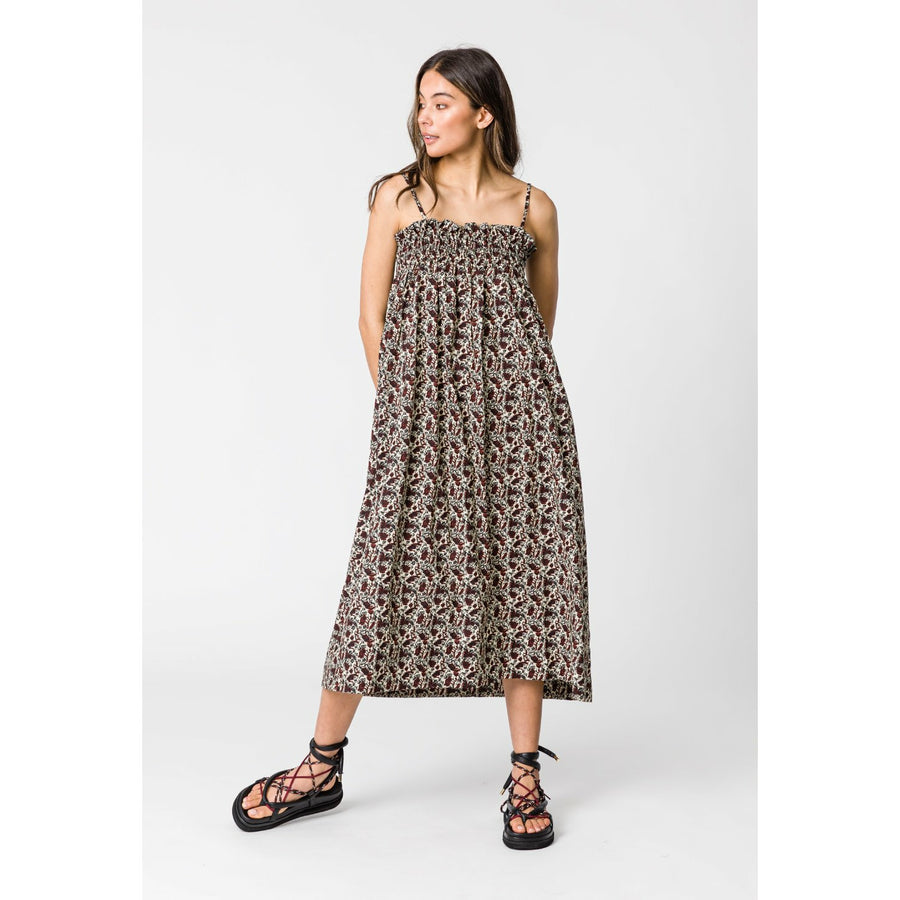 Remain Christy Dress - Holiday Floral Ivory