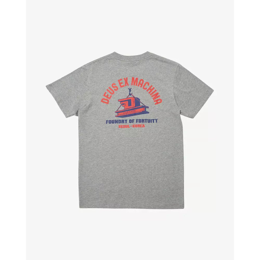 Deus Ex Machina Daft Steady (Regular Fit) Tee - Grey Maple