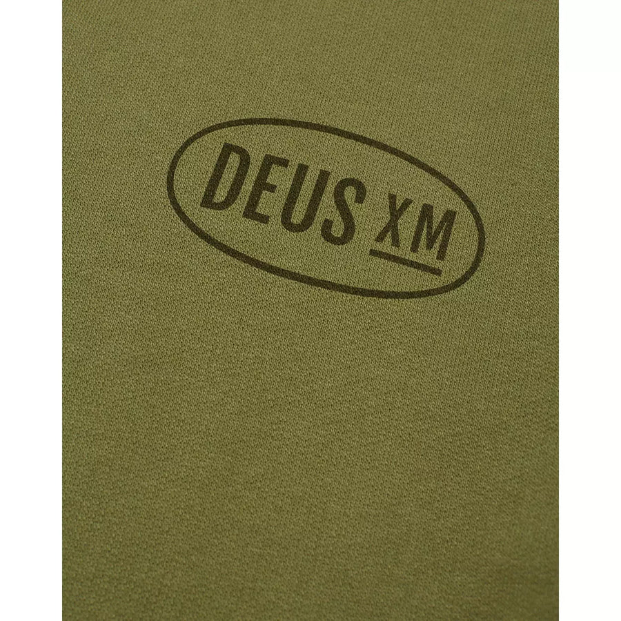 Deus Ex Machina Downtown (Box Fit) Crew - Olive